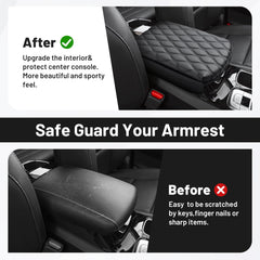 AutOrder center console Telluride—non-slip backing and raised dots lock the cover in place.