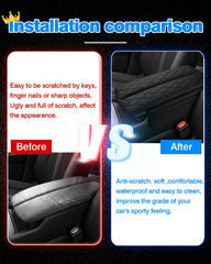 Autorder easy-install cover fits snugly without interfering with armrest operation.