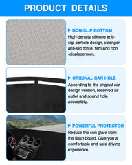 Autorder dash cover installs easily with no adhesives.