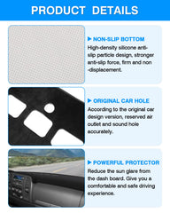 Autorder dash cover easy installation without adhesives.