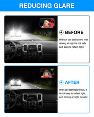 Autorder dash mat nonslip back with dots prevents shifting during bumps.
