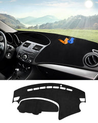Autorder dashboard cover for Mazda3 2010-2013 showing precise fit and sensor cutouts