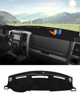Autorder dashboard cover on Ram 1500, guards against sun damage and keeps the dash neat.