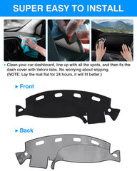 Autorder dash cover installs easily without adhesives.