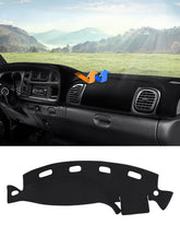 Autorder dash cover for Dodge Ram with precise sensor and vent cutouts.