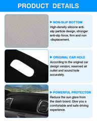 Autorder dash cover provides UV protection and glare reduction.