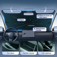 Autorder interior protection reduces sun damage and glare.