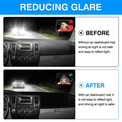 Autorder easy-install dash cover with double-sided stickers for snug fit.