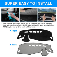 Autorder dash cover installs easily with double-sided stickers