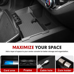 Autorder Equinox center-console fit dimensions ensure stable storage while driving.