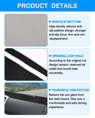 Autorder mat reduces sun glare for a clearer daytime view.