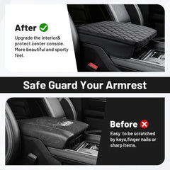 Autorder precise fit minimizes wrinkles on the Ram center console