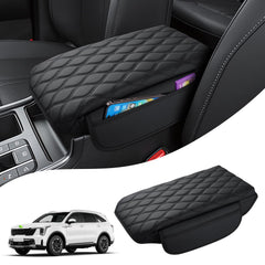 Autorder Sorento center console cover in Napa leather for scratch protection