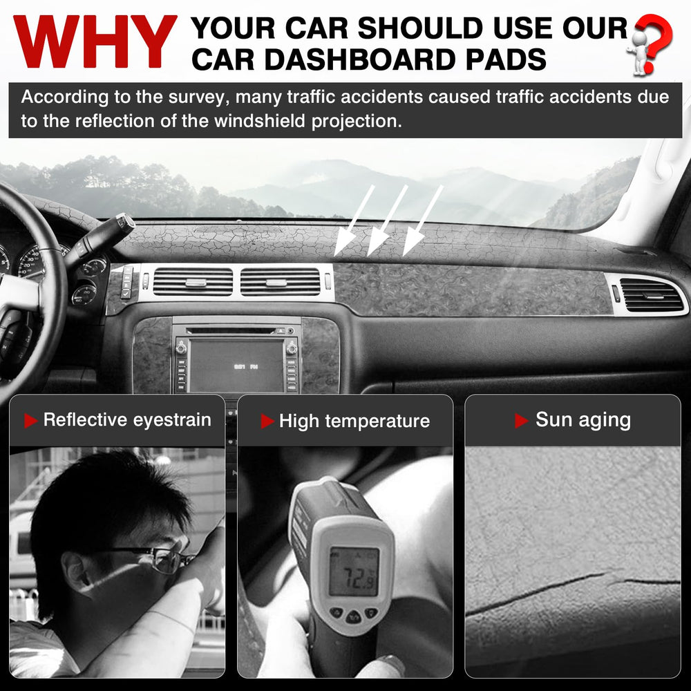 Autorder velvet-dash-cover on dashboard demonstrates a snug, secure appearance.