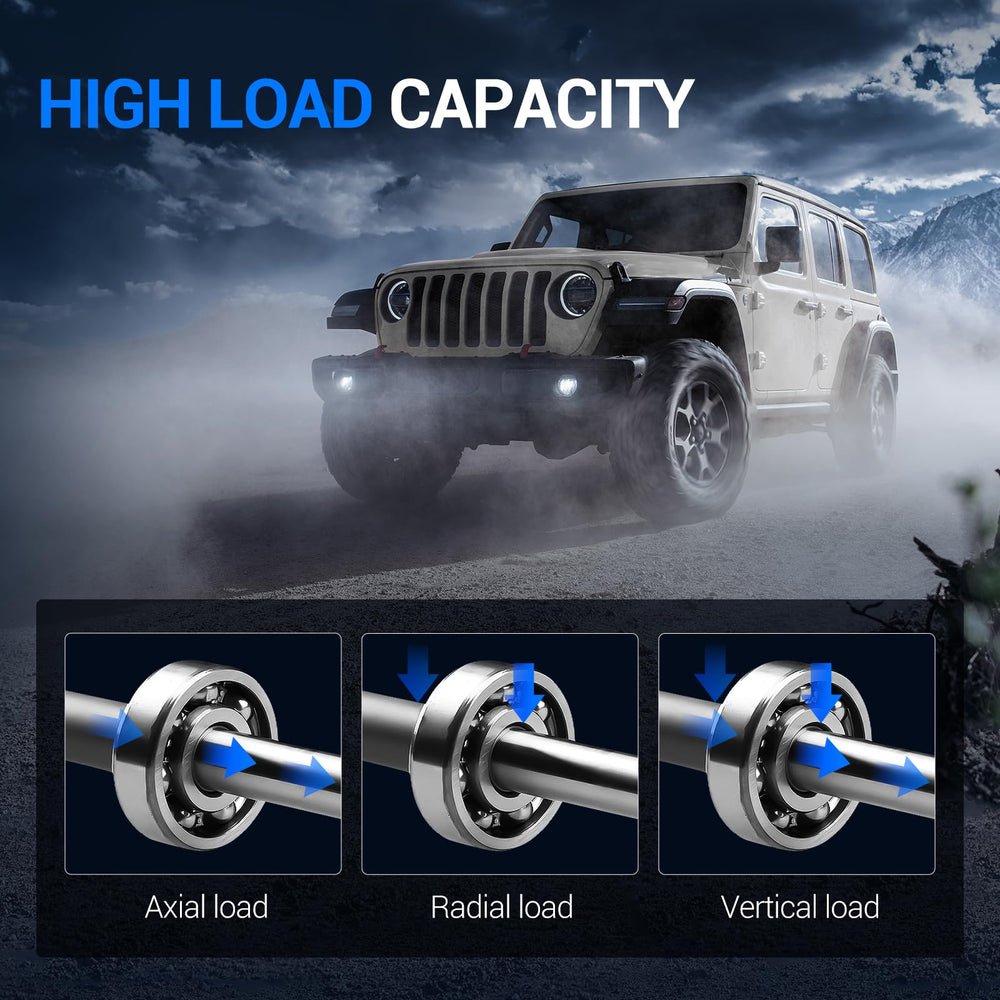 Autoround 512440 5-lug mount visual, shows secure rear axle mounting