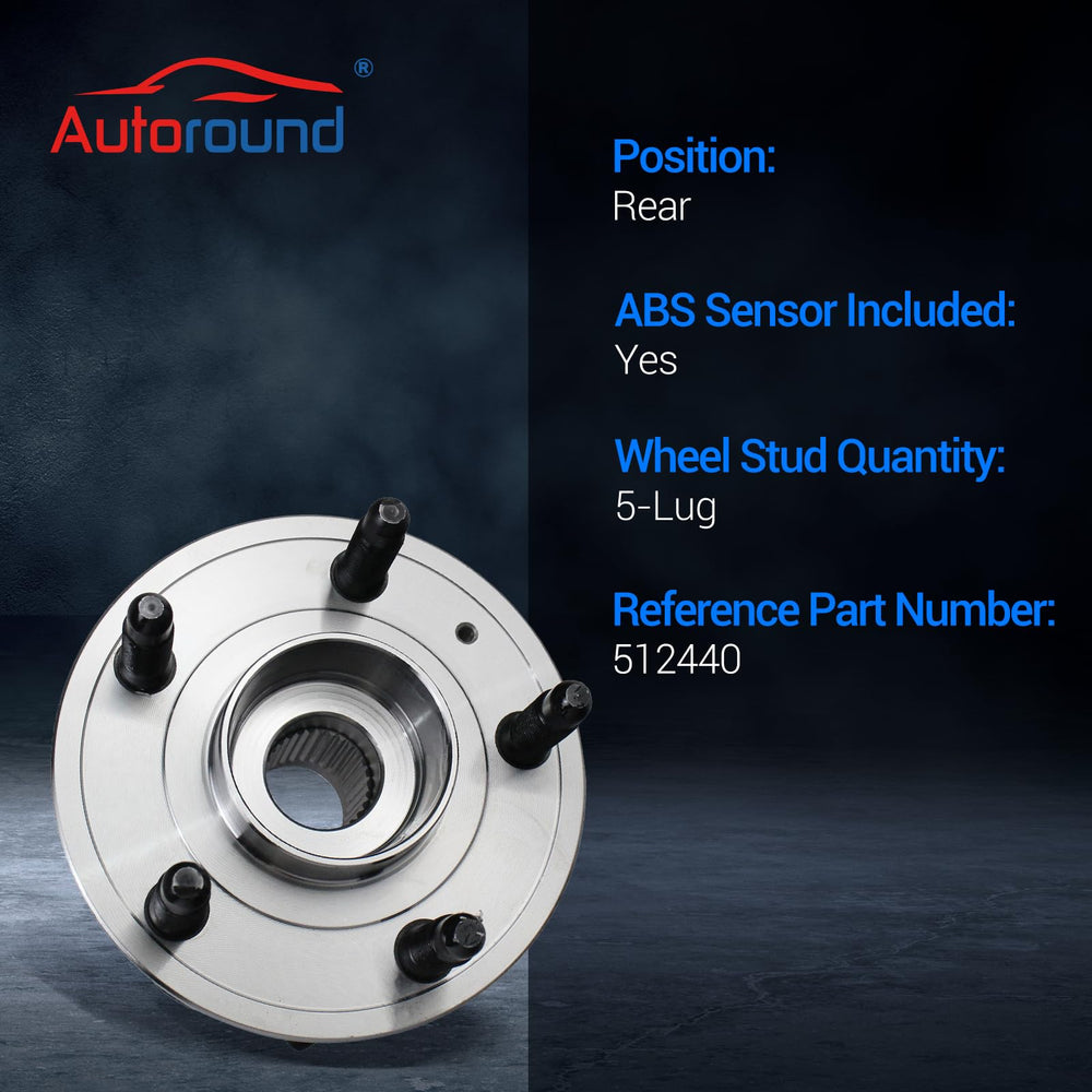 Autoround 512440 ABS sensor port closeup, supports ABS integration for reliable braking