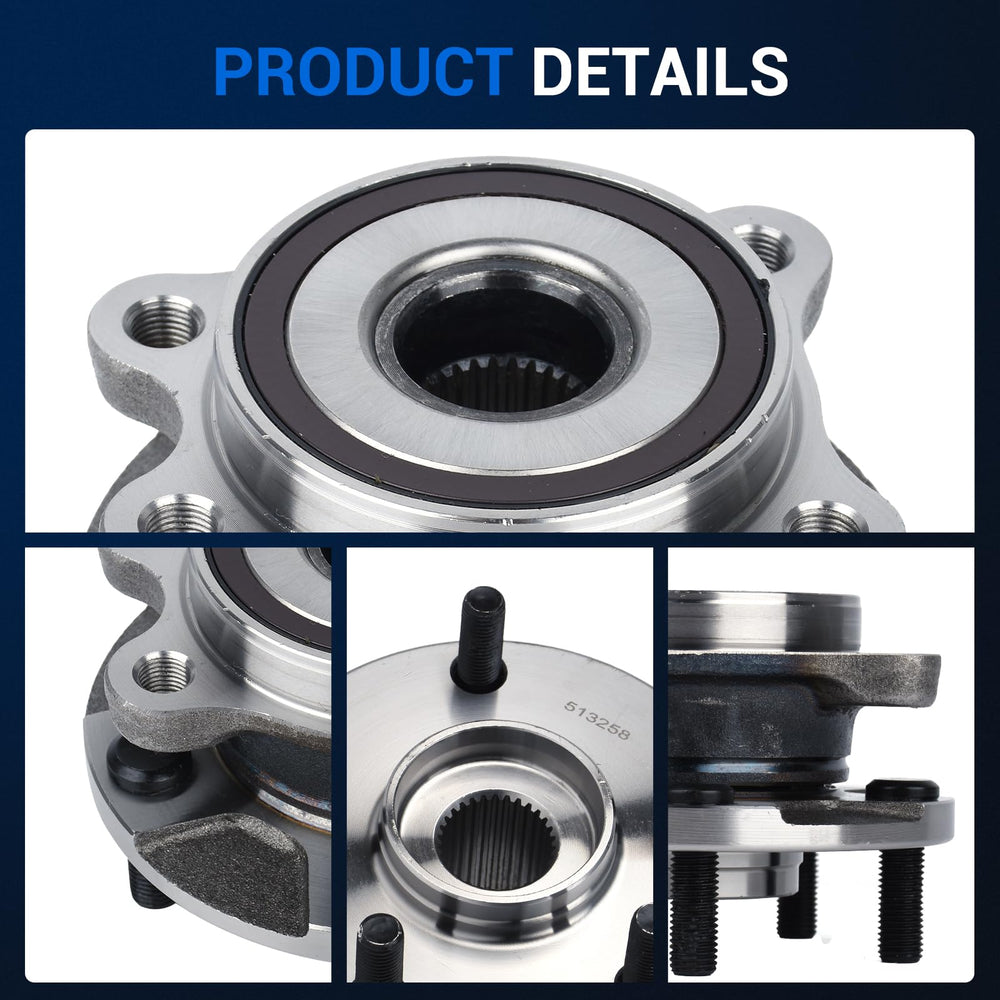 Autoround 513258 front hub assembly for Scion tC (2011-2016) with a 5-lug pattern.