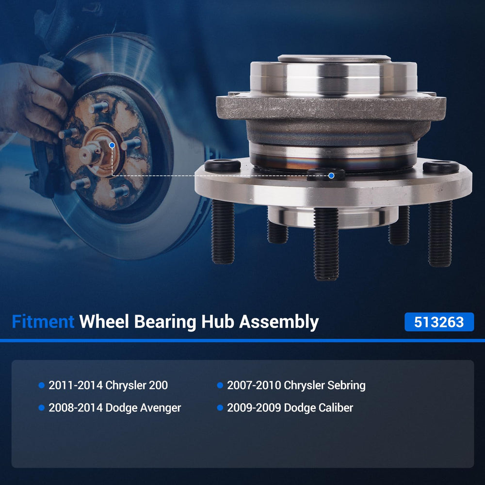 Autoround 513263 ABS encoder hub improves braking signal reliability.