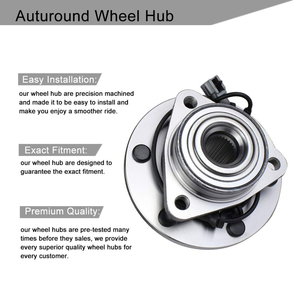 Autoround 515066 ABS-equipped wheel hub for reliable braking feedback