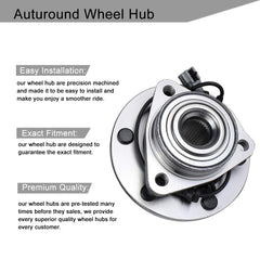 Autoround 515066 ABS-equipped wheel hub for reliable braking feedback
