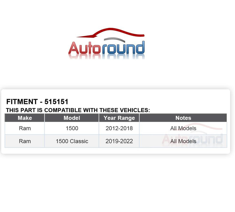 Autoround 515151 front hub assembly for Ram 1500 Classic, enhances steering feel and stability.