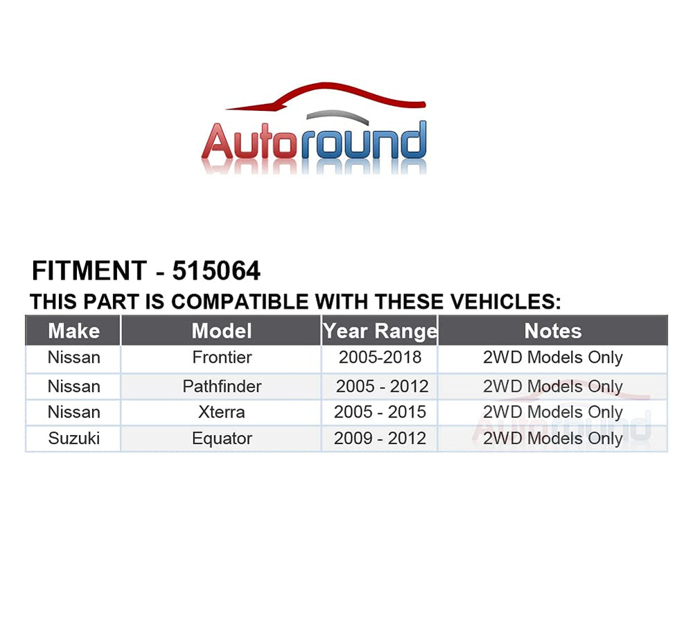 Autoround Suzuki Equator compatible hub assembly for front axle