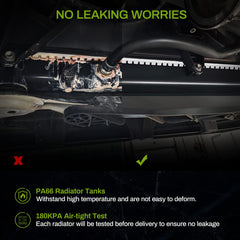 AUTOSAVER88 aluminum-core radiator – multi-louvers illustrate advanced cooling capability.