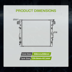 AUTOSAVER88 radiator designed for Jeep Wrangler fit confirming model compatibility