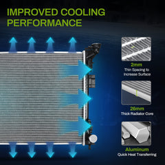 AUTOSAVER88 radiator for Ram C/V – side view demonstrates direct-fit design.