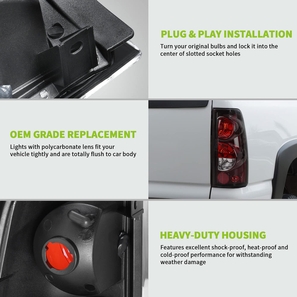 AUTOSAVER88 tail light housing made of durable ABS material