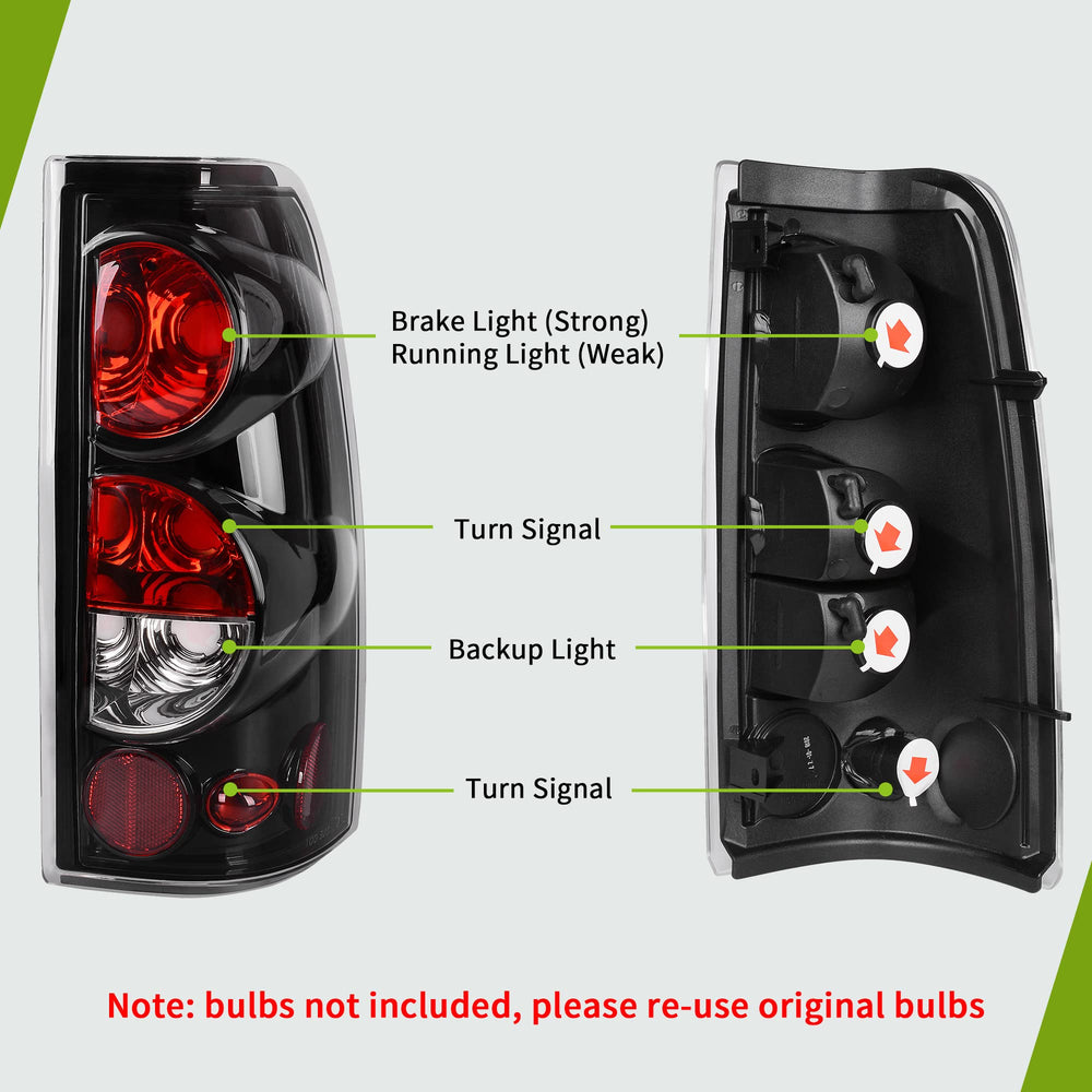 AUTOSAVER88 tail light assembly for Silverado Classic 2007 rear lens exact OEM look
