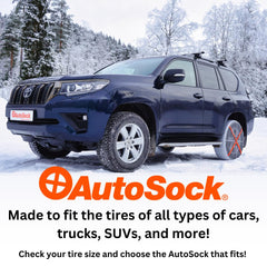AutoSock HP695 compatible tire sizes guide helps selection.