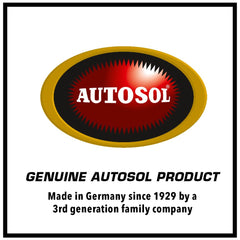 Using a soft cloth to apply Autosol Utosol 0400 restores metal luster.