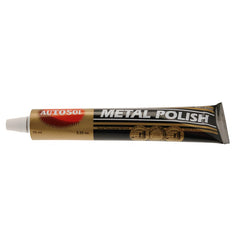 Autosol Utosol 0400 bottle polishes metal surfaces for a brilliant finish.