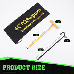 AUTOSwpozo chrome plated puller hook for secure movement of heavy objects.