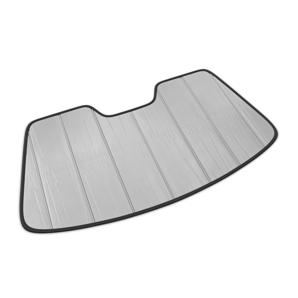 Autotech Park foldable sunshade in a RAV4 blocks heat and cools seats.