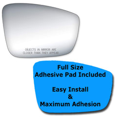 AutoTruckMirrorsUnlimited Passat passenger-side glass replacement for easy DIY fit.