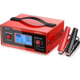 AUTOUTLET upgraded 8V charger with thickened cable clamps for secure battery terminals.