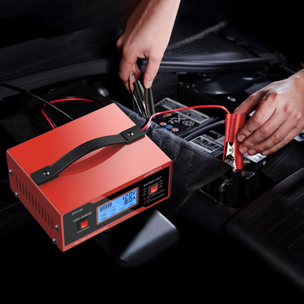AUTOUTLET compatibility with Gel, AGM and STD lead-acid batteries.