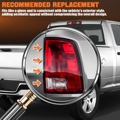 Autoverve tail light right for Dodge Ram Classic 1500 improves rear signaling