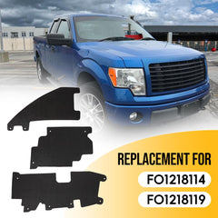 AUTOVIC F150 Grille Air Deflector side-install demonstrates quick mounting.