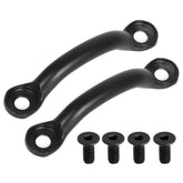 AUTOVIC Jeep Wrangler door footman bracket set, front view showing fit