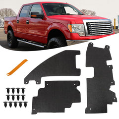 AUTOVIC 3Pcs Trucks Grille Air Deflector front-view improves engine cooling and airflow.