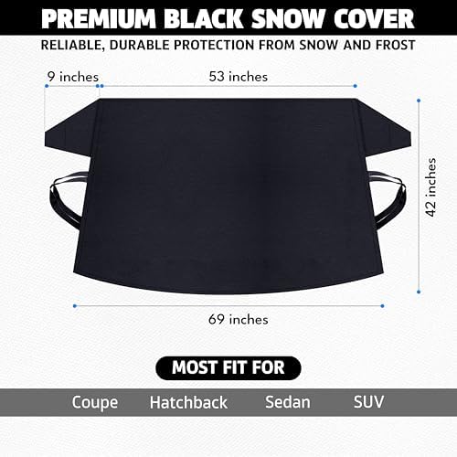 Autovir cover uses secure side straps to stay in place in windy conditions.