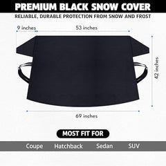 Autovir cover uses secure side straps to stay in place in windy conditions.