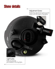 AUTOWIKI fog lights with bulbs installed — sealed housing resists dust and moisture