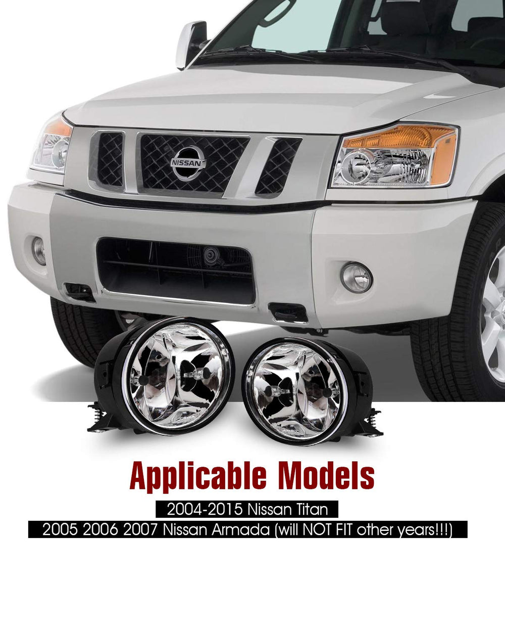 AUTOWIKI fog lights left side — clear lens and weatherproof seal for protection