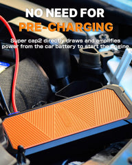 Autowit Jump Starter built in supercapacitors enabling fast starts without pre charging