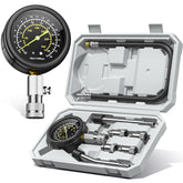 AUTOWN compression tester with 300 PSI triple-scale gauge provides quick engine health checks.