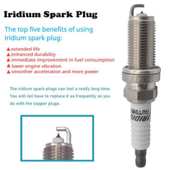 Autowxjq iridium spark plug with 14 mm thread and technical specifications